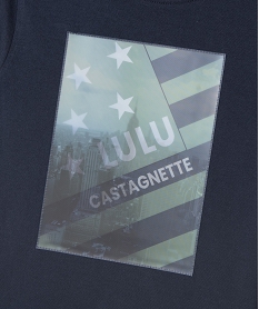 tee-shirt manches longues avec motif anime garcon - lulucastagnette bleu tee-shirtsF235301_2