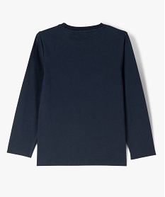 tee-shirt manches longues avec motif anime garcon - lulucastagnette bleu tee-shirtsF235301_3