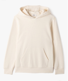 GEMO Sweat molletonné à capuche garçon Beige