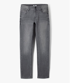 GEMO Jean coupe slim taille ajustable garçon gris standard
