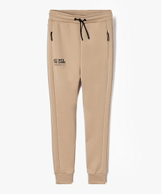 GEMO Pantalon de jogging coupe slim garçon beige standard