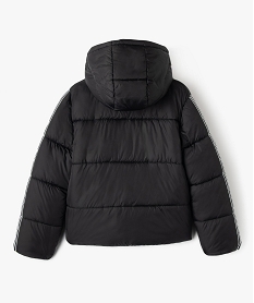 blouson matelasse a capuche garcon noir standard blousons et vestesF243401_4