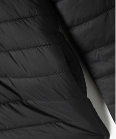 doudoune legere a capuche garcon noir vif blousons et vestesF243801_3