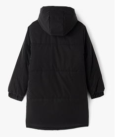 manteau matelasse a capuche garcon noir vif blousons et vestesF243901_4