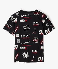 tee-shirt de sport a manches courtes garcon noir tee-shirtsF246401_3