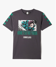GEMO Tee-shirt manches courtes imprimé garçon - Demon Slayer noir vif