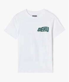 tee-shirt manches courtes avec motif dos garcon - my hero academia blanc tee-shirtsF246901_4