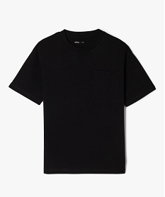 GEMO Tee-shirt manches courtes coupe oversize garçon noir standard