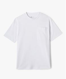 tee-shirt uni a poche garcon blanc standard tee-shirtsF248901_4
