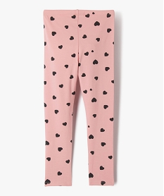 leggings imprime avec taille elastique fille roseF250901_3