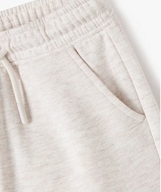 pantalon de jogging interieur molletonne fille blanc chine pantalonsF251501_2