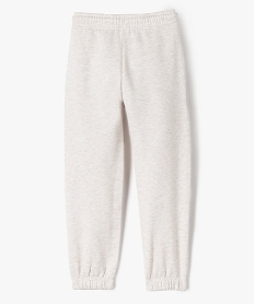 pantalon de jogging interieur molletonne fille blanc chine pantalonsF251501_4