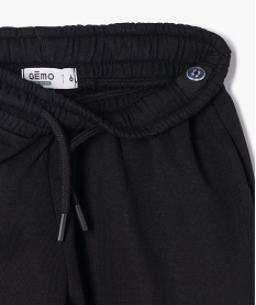 pantalon de jogging avec poches a rabat fille noir pantalonsF251601_2
