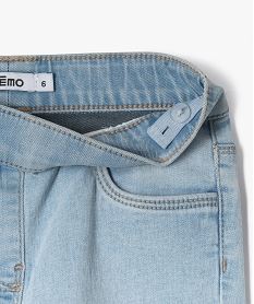 jegging delave avec taille ajustable fille bleu jeansF255501_2