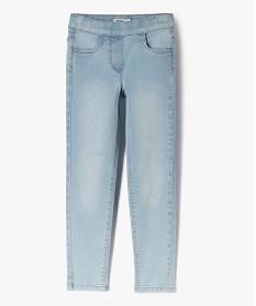 jegging delave avec taille ajustable fille bleu jeansF255501_4