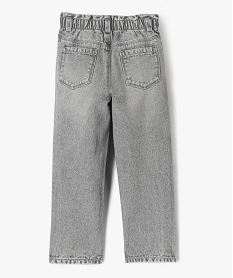 jean slouchy a taille haute ajustable fille gris standard jeansF256801_3