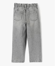 jean slouchy a taille haute ajustable fille gris standard jeansF256801_4