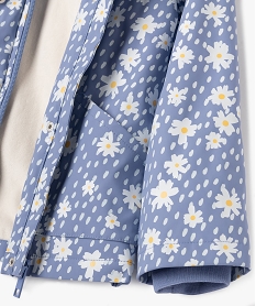 impermeable a capuche et doublure chaude avec imprime anime fille rose vestes manteaux et blousonsF259201_3