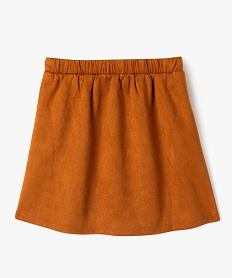 jupe evasee en suedine fille brun robes et jupesF261601_4