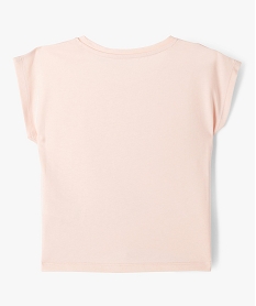 tee-shirt a manches courtes coupe large fille rose tee-shirtsF264701_3
