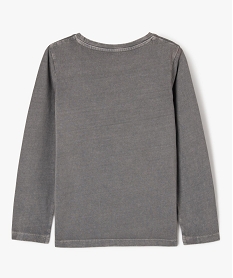 tee-shirt manches longues imprime a strass fille gris tee-shirtsF267201_4
