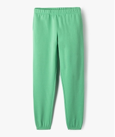 GEMO Pantalon de jogging molletonné fille vert standard