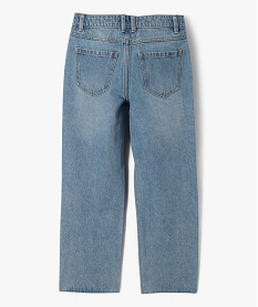jean coupe regular taille haute avec bas sans coutures fille bleu vif jeansF272301_3