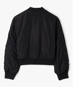 blouson bomber court fille noir standard blousons et vestesF274601_4