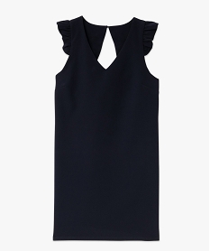 robe sans manches a volants et dos ouvert femme rouge robesF282001_4