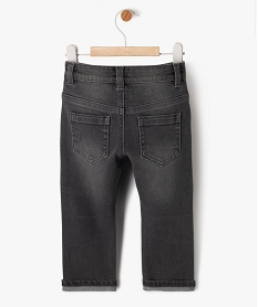 jean resistant avec surpiqures bebe garcon gris jeansF285301_3