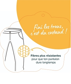 jean resistant avec surpiqures bebe garcon gris jeansF285301_4