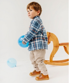 GEMO Chemise à carreaux doublure peluche bébé garçon Imprimé