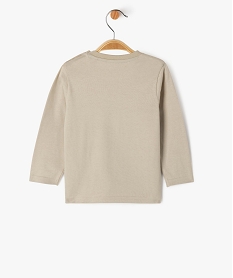 tee-shirt manches longues avec motif anime bebe garcon beige tee-shirts manches longuesF286301_3