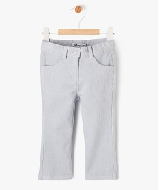 GEMO Pantalon en velours côtelé coupe flare bébé fille bleu standard