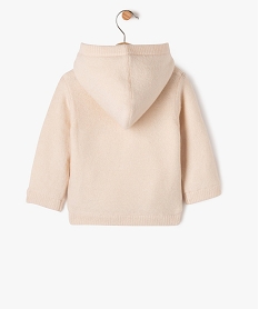 gilet a capuche double sherpa bebe fille rose giletsF286801_3