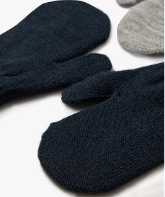 moufles unies bebe garcon (lot de 2) gris accessoiresF287401_2