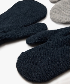 moufles unies bebe garcon (lot de 2) gris accessoiresF287401_4