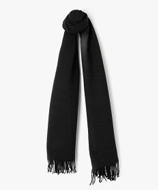 GEMO Foulard en maille plissée femme noir standard