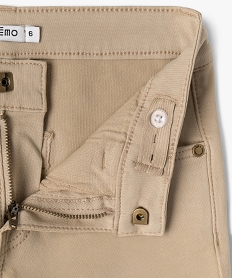 pantalon cargo regular extensible garcon beige pantalonsF290601_2