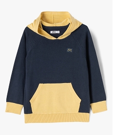 GEMO Pull à capuche et poche kangourou garçon navy