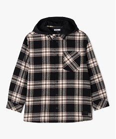 GEMO Sur-chemise à carreaux avec capuche garçon Imprimé