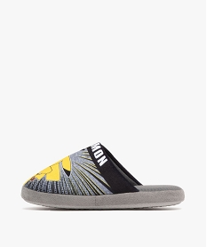 chaussons garcon mules en velours ras pikachu - pokemon gris standardF291901_3