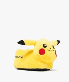 chaussons garcon en volume pikachu avec oreilles en relief - pokemon jaune standardF292001_2
