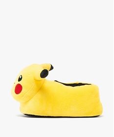 chaussons garcon en volume pikachu avec oreilles en relief - pokemon jaune standardF292001_3