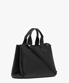 sac a main a double compartiment et bandouliere amovible noir standard sacs a mainF292701_2