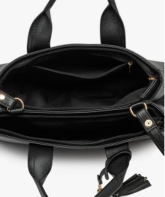 sac a main a double compartiment et bandouliere amovible noir standard sacs a mainF292701_3