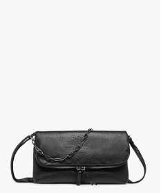 sac a bandouliere graine avec anse en chaine metal noir standard sacs bandouliereF293501_4