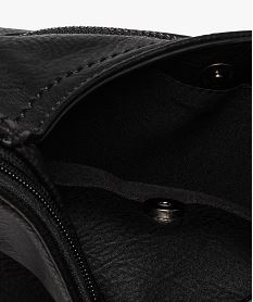sac besace multipoche souple femme noir standard sacs bandouliereF293801_4