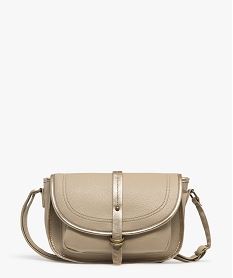 sac besace compact femme brun sacs bandouliereF294101_4