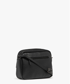 sac besace zippe avec pochette a rabat noir standard sacs bandouliereF294301_2